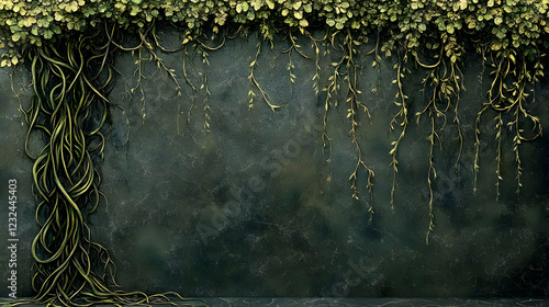 Lush Green Vines and Foliag...