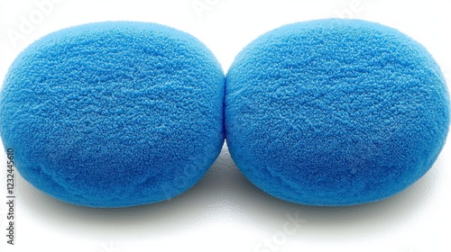 Blue Spheres Representing Legionella Bacteria Under Microscope View