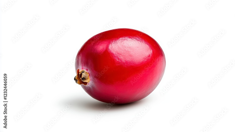 Fresh and Vibrant Cranberry Isolated on White Background Fresh and Vibrant Cranberry Isolated on White Background