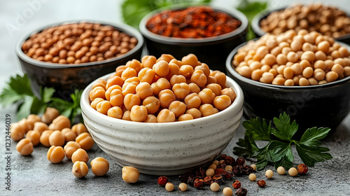 Various Legumes and Spices ...