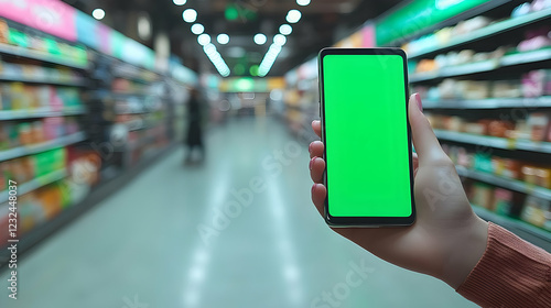 Woman Holds Smartphone with...