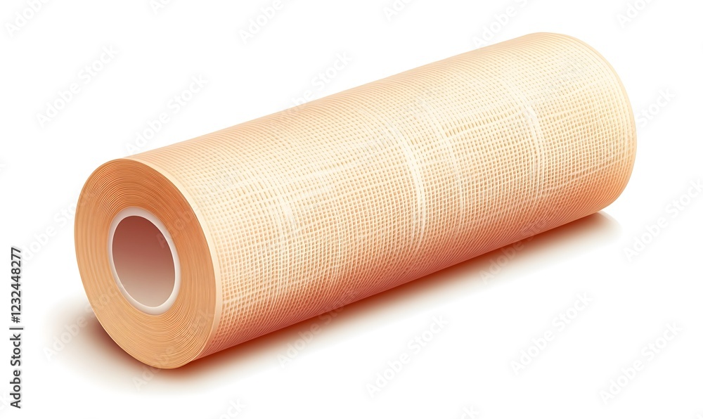 Roll of packaging tape on white background; industrial supply Roll of packaging tape on white background; industrial supply