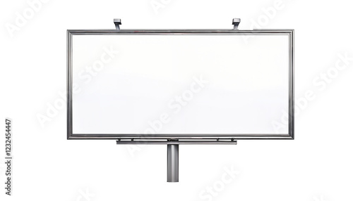 isolated empty advertisement billboard
