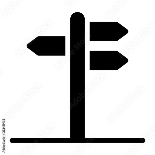 directions glyph icon