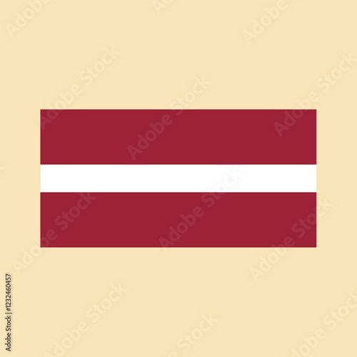 Flag of Latvia. Color vector illustration. Free Download Flag of Latvia. Color vector illustration. - GFXLoad