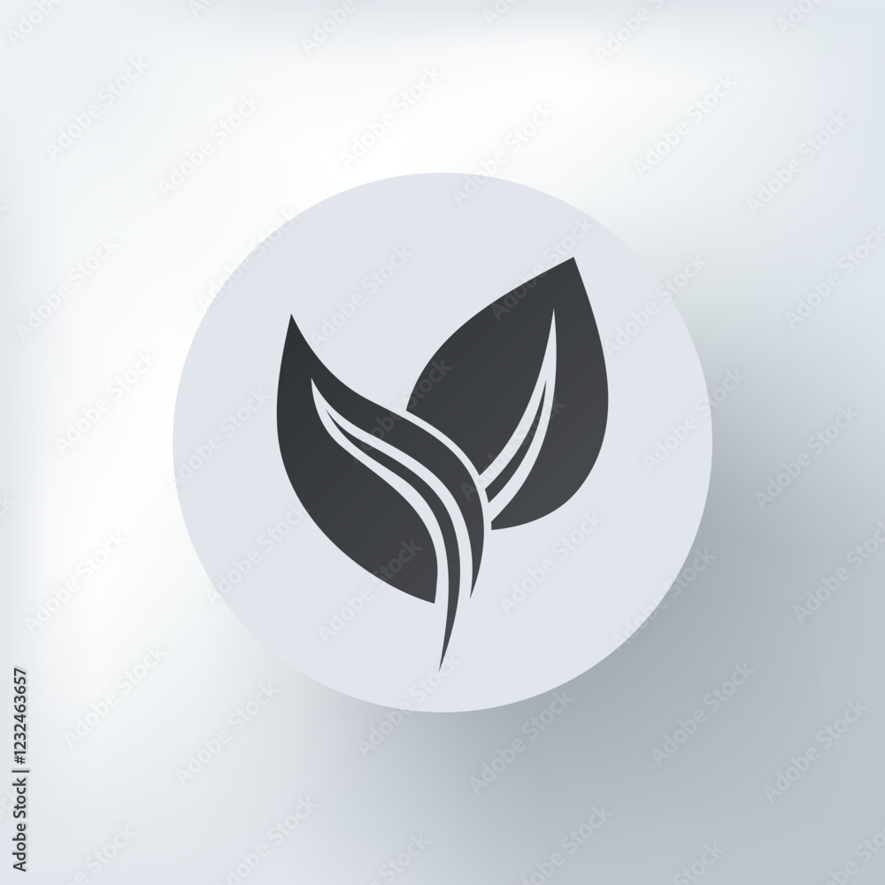 Stylized image of two black leaves with white lines on a light background. Stylized image of two black leaves with white lines on a light background.