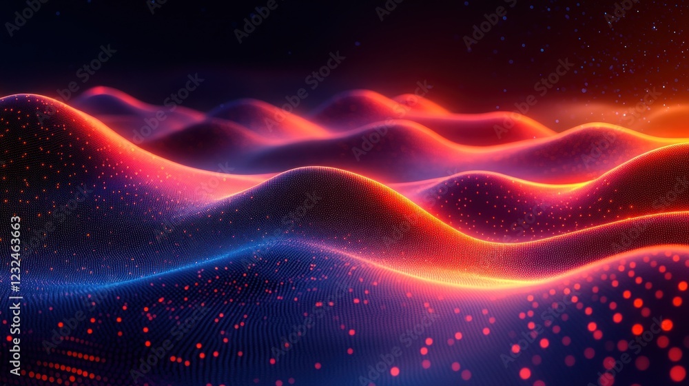 Abstract glowing wave background. (1) Abstract glowing wave background. (1)