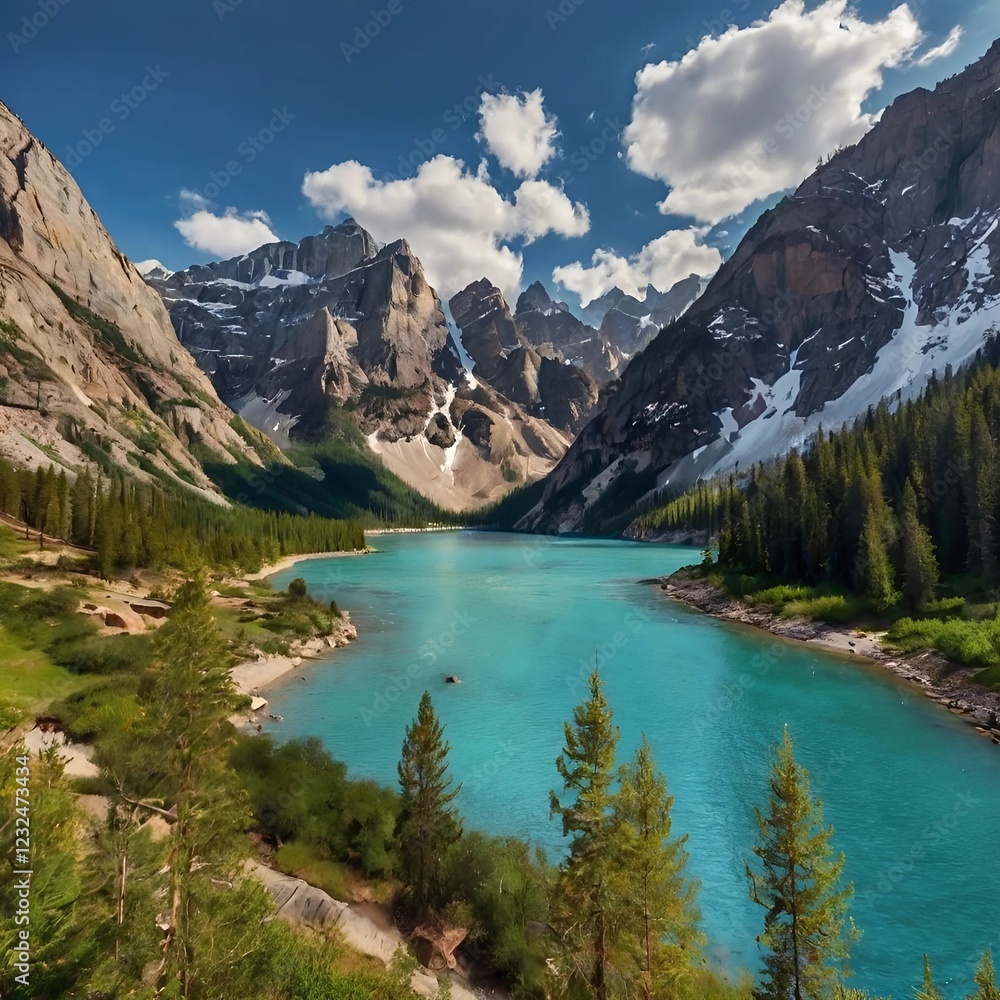 Naklejka premium Amazing view all you need in one place