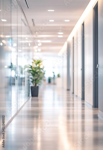 Blurred and out of focus background showcasing the blur image background of corridor in hospital or clinic image 
