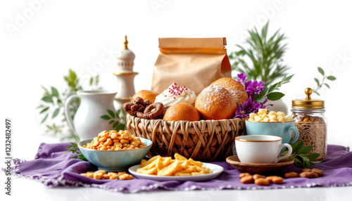 Wallpaper Mural Delightful Bakery Treats: A Serene Breakfast Still Life Torontodigital.ca