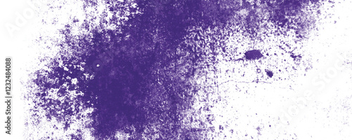 Soft and Muted Purple Ink Splatter with Vintage Aged Watercolor Patterns

