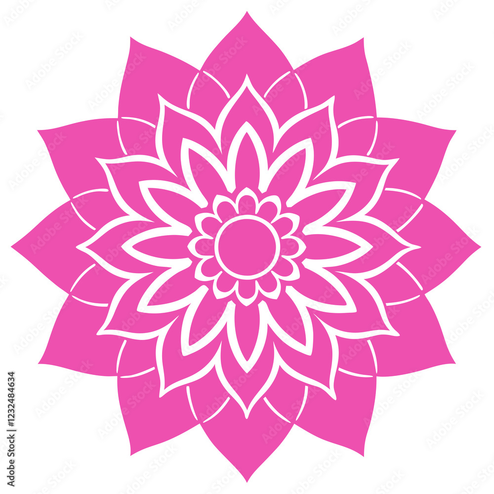 Fototapeta premium lotus flower illustration