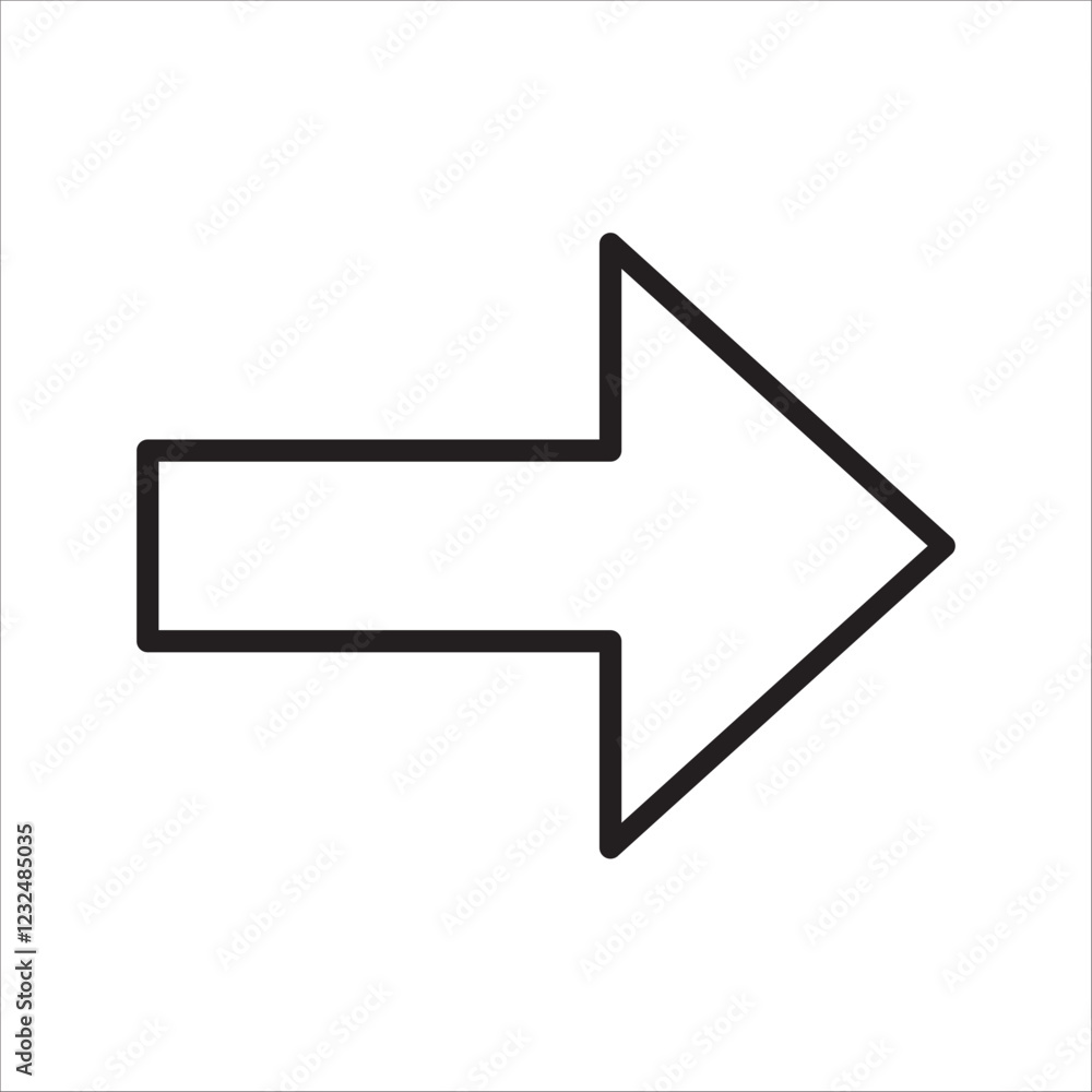 sideways arrow icon on a white background sideways arrow icon on a white background