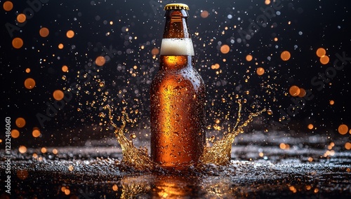 A close-up slow-motion capture of a soda bottle being shaken and then quickly opened, with a burst of foam and liquid erupting from the top, illustrating the pressure and its quick release