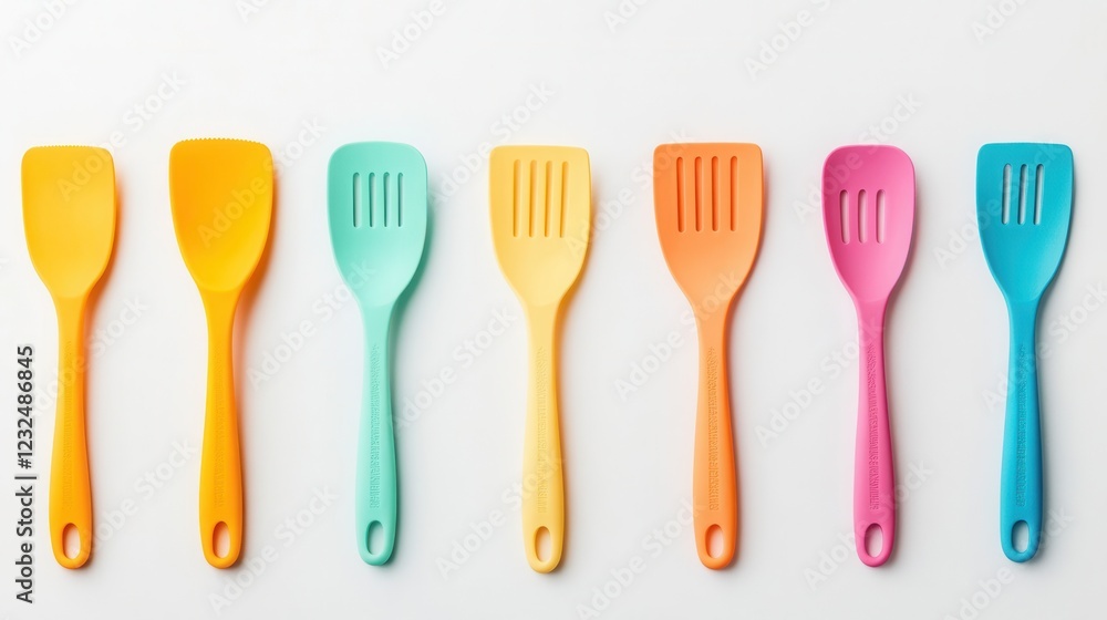 Vibrant Silicone Spatula Set in Flexible Design for Cooking Tasks Vibrant Silicone Spatula Set in Flexible Design for Cooking Tasks
