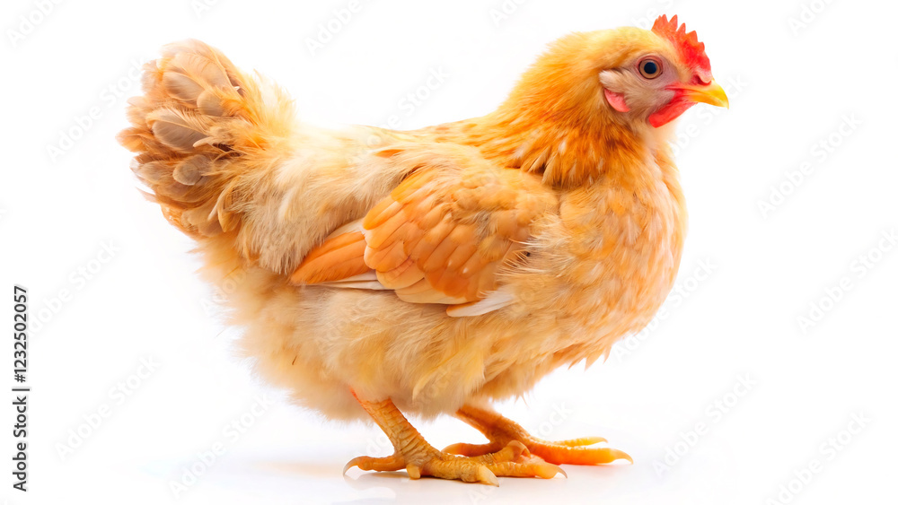 Fototapeta premium chicken on white background