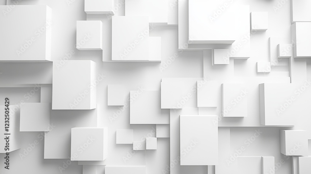 White rectangles form abstract shapes on a soft white background, evoking a digital, high-tech feel. White rectangles form abstract shapes on a soft white background, evoking a digital, high-tech feel.