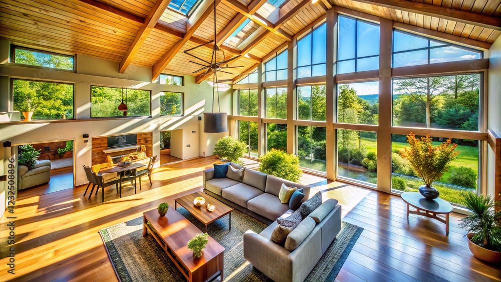 Ecohome Clerestory Windows: Midday Sunlight & Geometric Shadows in High-Ceiling Design Ecohome Clerestory Windows: Midday Sunlight & Geometric Shadows in High-Ceiling Design