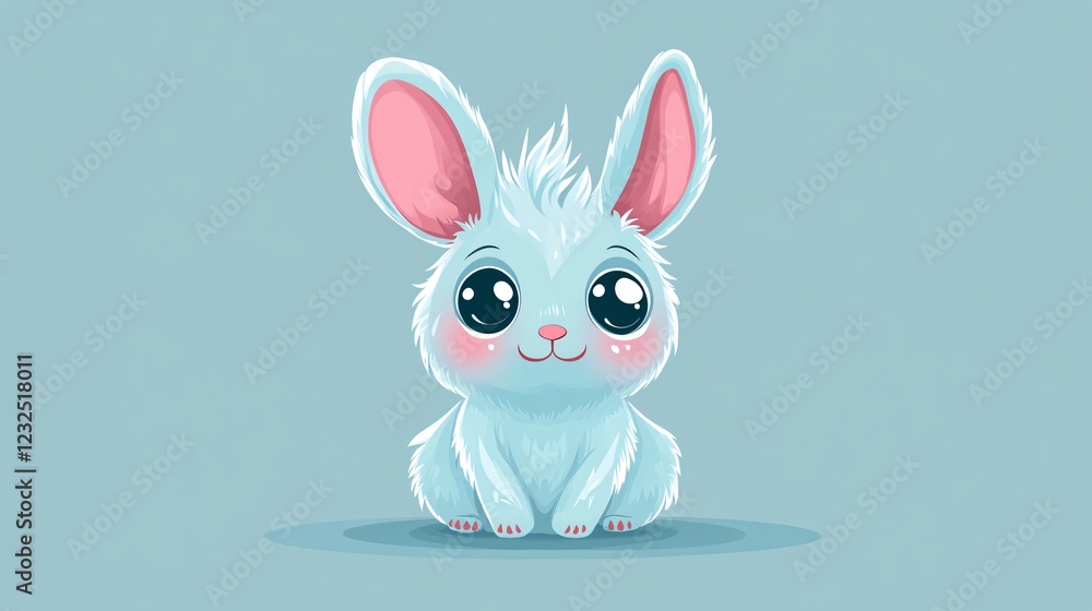 Obraz premium Adorable Little Flemish Animal Kawaii Character Vector Illustration