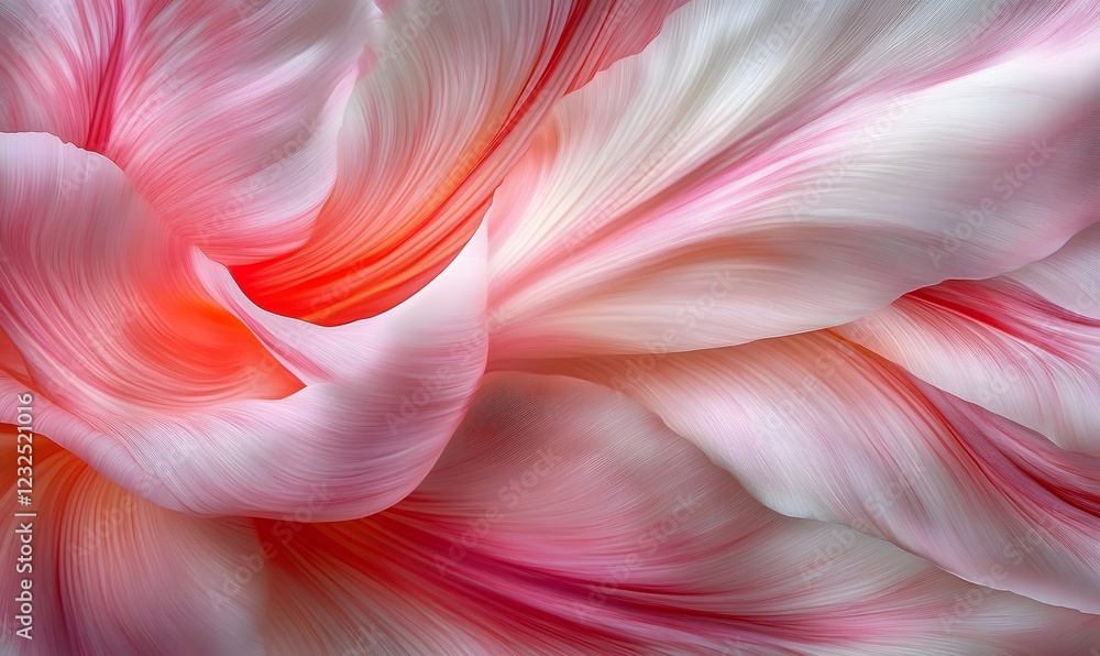 Abstract swirling pink petals, vibrant background, design texture Abstract swirling pink petals, vibrant background, design texture