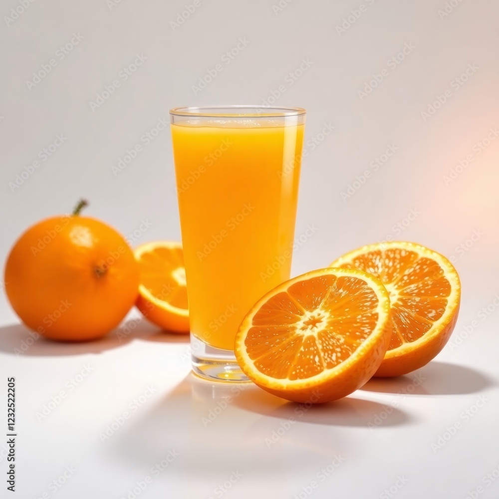 glass of orange juice isolated on white background glass of orange juice isolated on white background