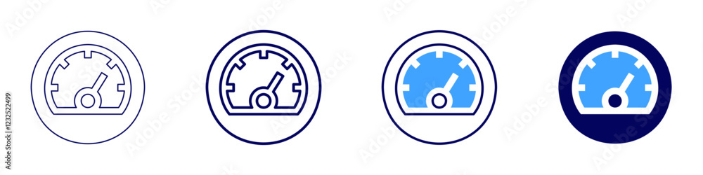 Wireless speedometer icon in 4 different styles. Thin Line, Line, Bold, and Bold Line. Duotone style. Editable stroke Wireless speedometer icon in 4 different styles. Thin Line, Line, Bold, and Bold Line. Duotone style. Editable stroke