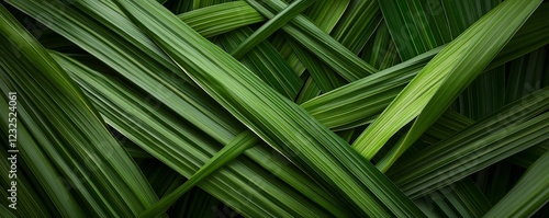 Close up of palms used on Palm Sunday. Holy Week concept.