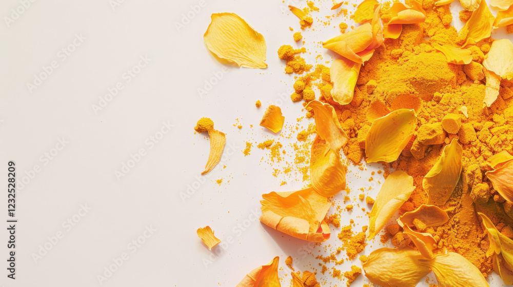 Fototapeta premium turmeric isolated on white background