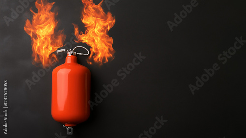 Fire Extinguisher and Flame...