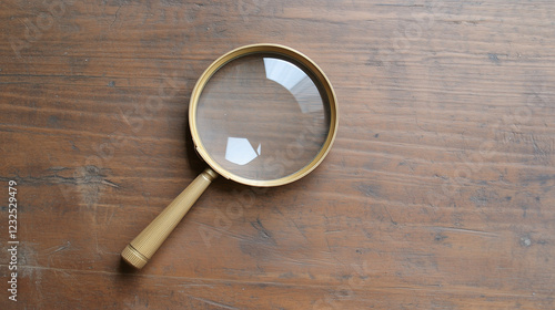 Magnifying Glass on Wood: A...