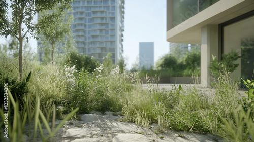 Urban Oasis: Lush greenery ...