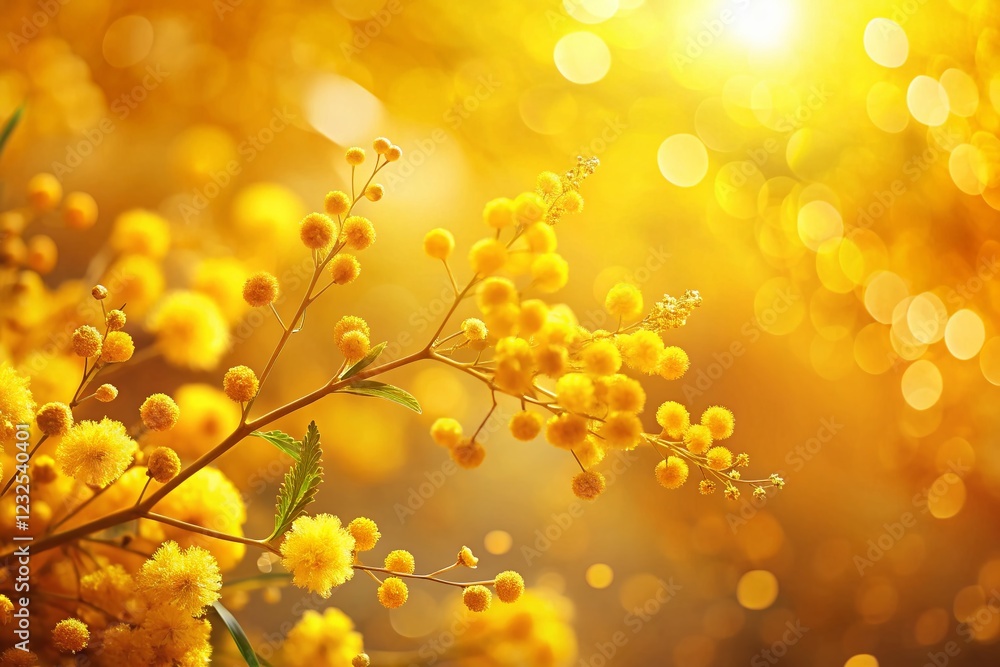 Golden Hour Glow: Abstract Soft Focus Yellow Background with Subtle Golden Accents Golden Hour Glow: Abstract Soft Focus Yellow Background with Subtle Golden Accents
