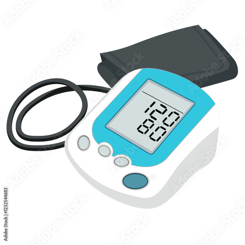 Blood pressure measuring device without background