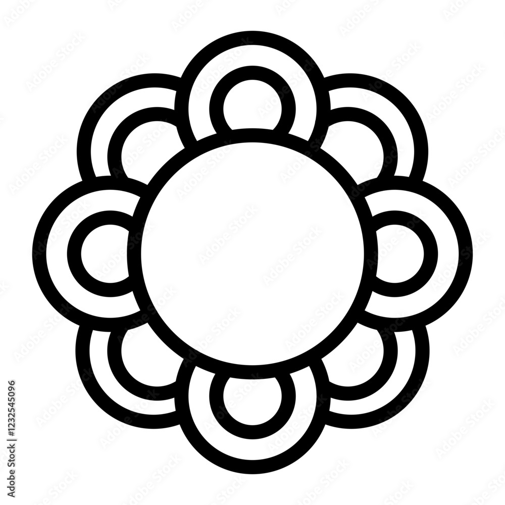 Samba Music Vector Line Icon Design Samba Music Vector Line Icon Design