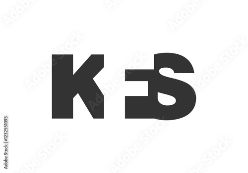 KFS logo design. Initial letter K F S bold font style for tech startups, consulting, corporate branding. Creative company name, headlines typography identity, trendy logotype.