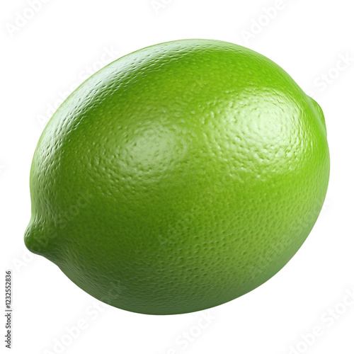 Lime whole on transparent background PNG format.