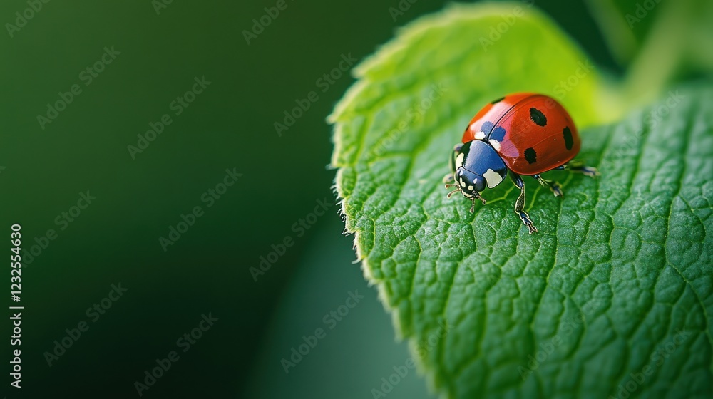 Ladybug on a Green Leaf: A Macro Photography Masterpiece Ladybug on a Green Leaf: A Macro Photography Masterpiece