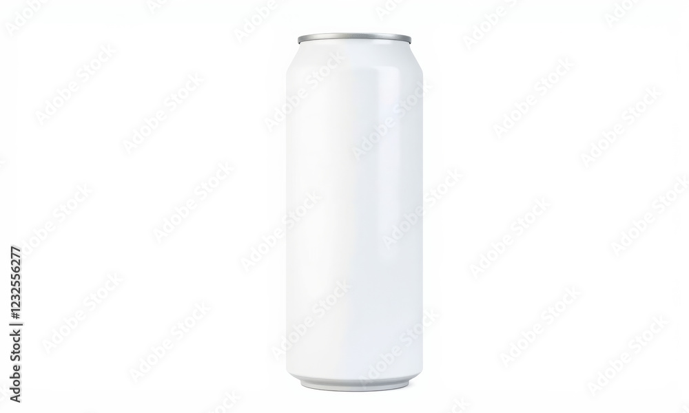 tall, blank white aluminum can stands upright, perfect for custom designs or branding. Its sleek surface offers modern look, ideal for beverages or creative mockups tall, blank white aluminum can stands upright, perfect for custom designs or branding. Its sleek surface offers modern look, ideal for beverages or creative mockups