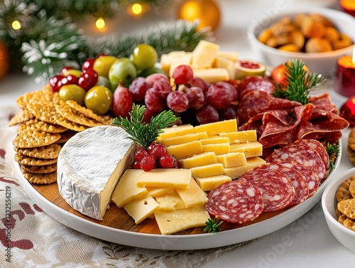 Delicious Christmas Charcuterie Board with Holiday Dips  Spreads  Christmas Party Ideas