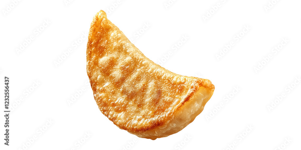Golden crispy dumpling isolated on transparent background Golden crispy dumpling isolated on transparent background