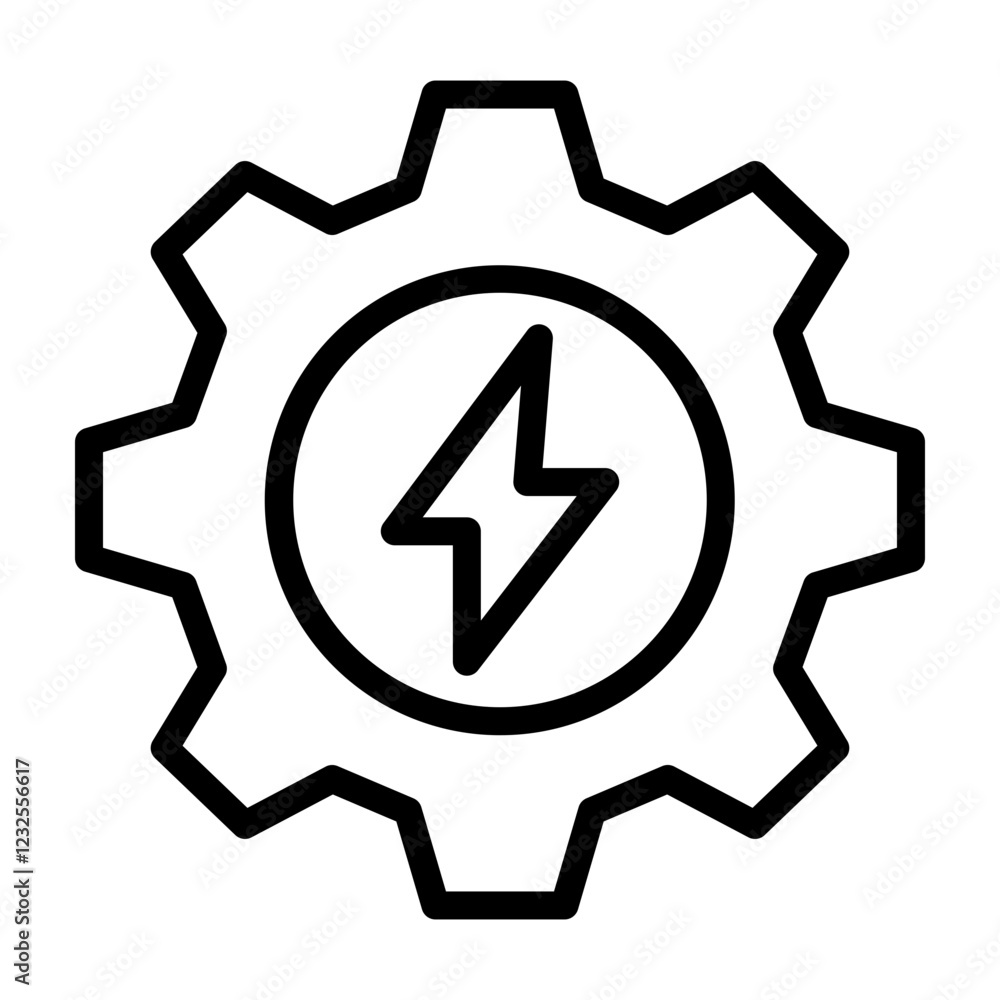 Setting Vector Line Icon Design Setting Vector Line Icon Design