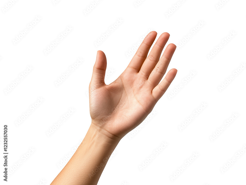 Hand reaching for the sky, a symbol of hope, dreams, and aspiration Hand reaching for the sky, a symbol of hope, dreams, and aspiration