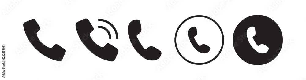 Phone call icon set, Telephone call sign, web icon, Contact us. Ringing phone simple icon set. Stock - Vector illustration eps 10 Phone call icon set, Telephone call sign, web icon, Contact us. Ringing phone simple icon set. Stock - Vector illustration eps 10