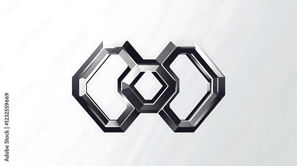 Abstract Interlocking Hexagon Design
Abstract Interlocking Hexagon Design