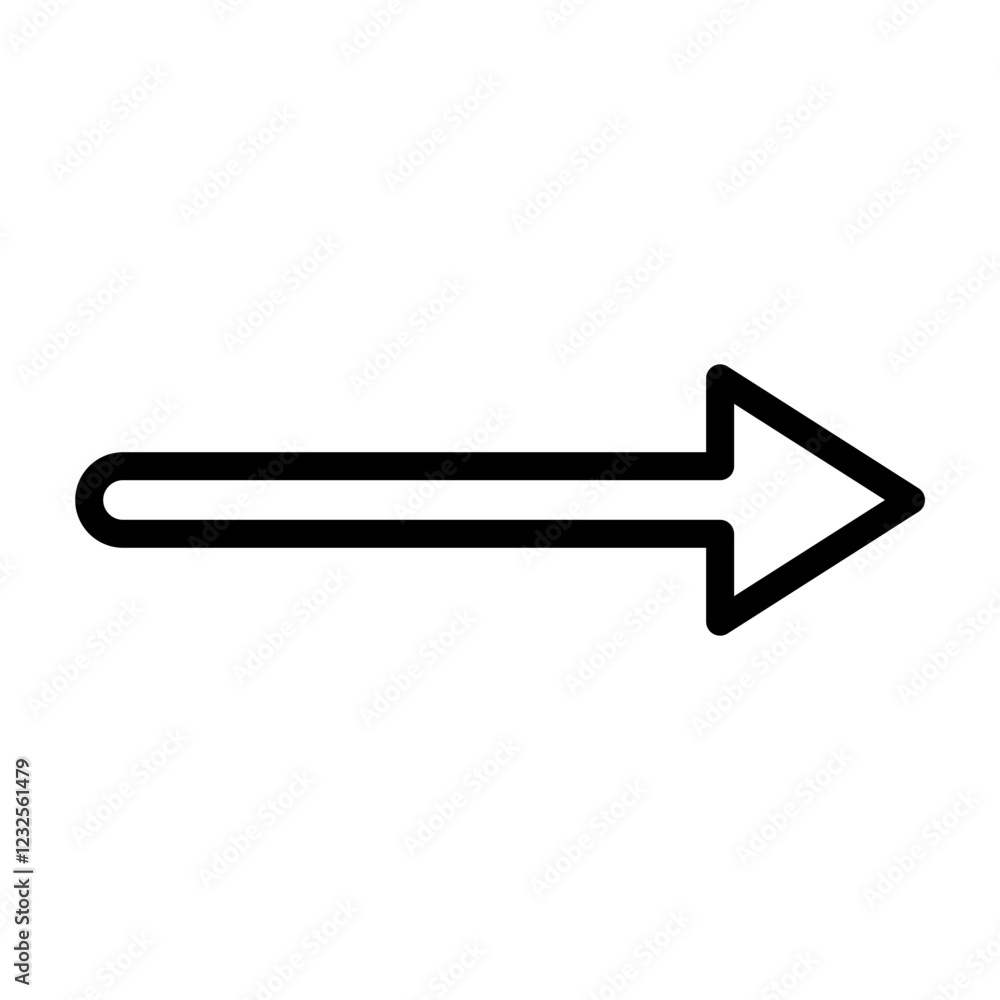 Arrow Forward Vector Line Icon Design Arrow Forward Vector Line Icon Design