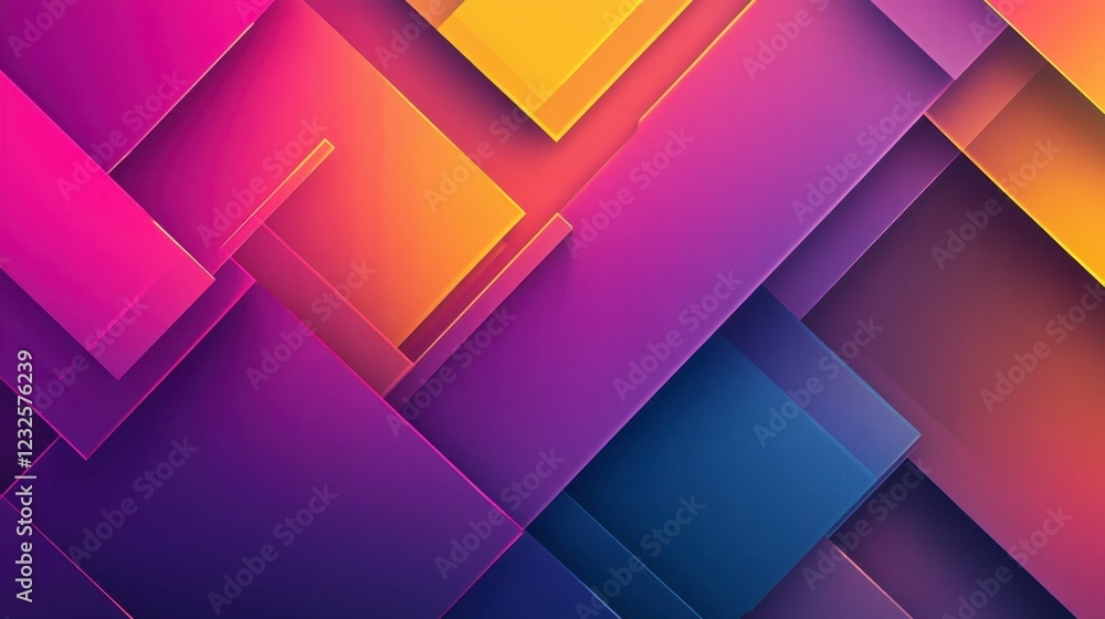 Fototapeta premium Chromatic abstract with vibrant neon gradients transitioning seamlessly into dark purple
