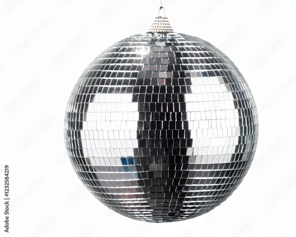 Fototapeta premium Isolated silver disco ball