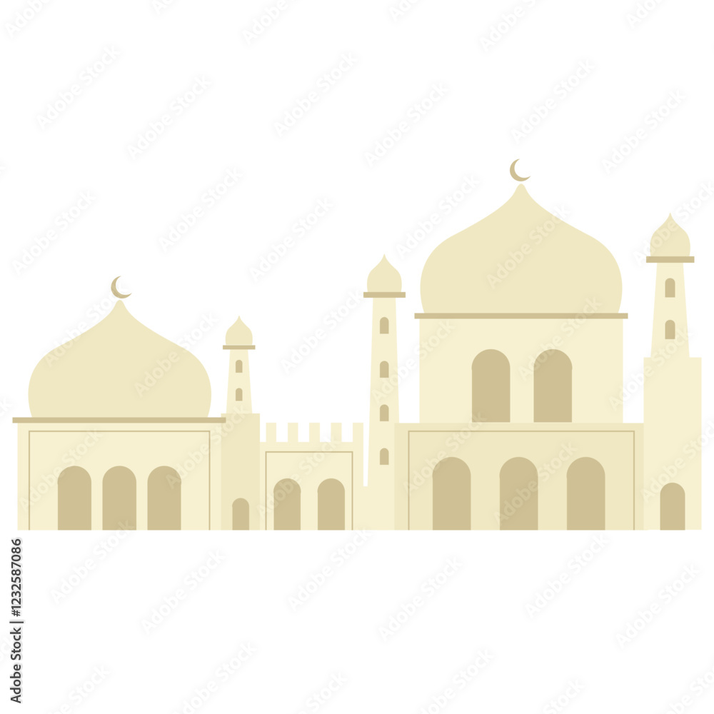 Fototapeta premium Mosque Islamic Vector Illustration