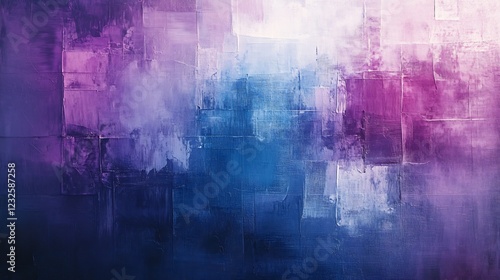 Abstract Purple Blue Painting Soft Light Swirling Texture. AI Generated