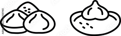 Soft and Stretchy Mozzarella Icon for Cheese, Cooking, and Italian Cuisine